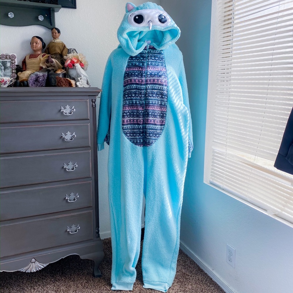 Women’s Owl Onesie Zip-Up Pajama